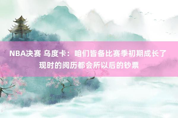 NBA决赛 乌度卡：咱们皆备比赛季初期成长了 现时的阅历都会所以后的钞票