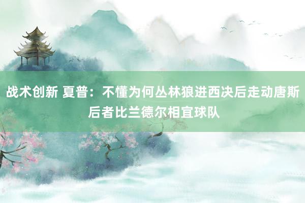 战术创新 夏普：不懂为何丛林狼进西决后走动唐斯 后者比兰德尔相宜球队