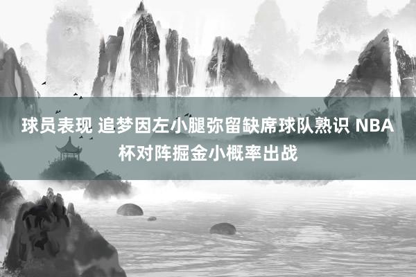 球员表现 追梦因左小腿弥留缺席球队熟识 NBA杯对阵掘金小概率出战